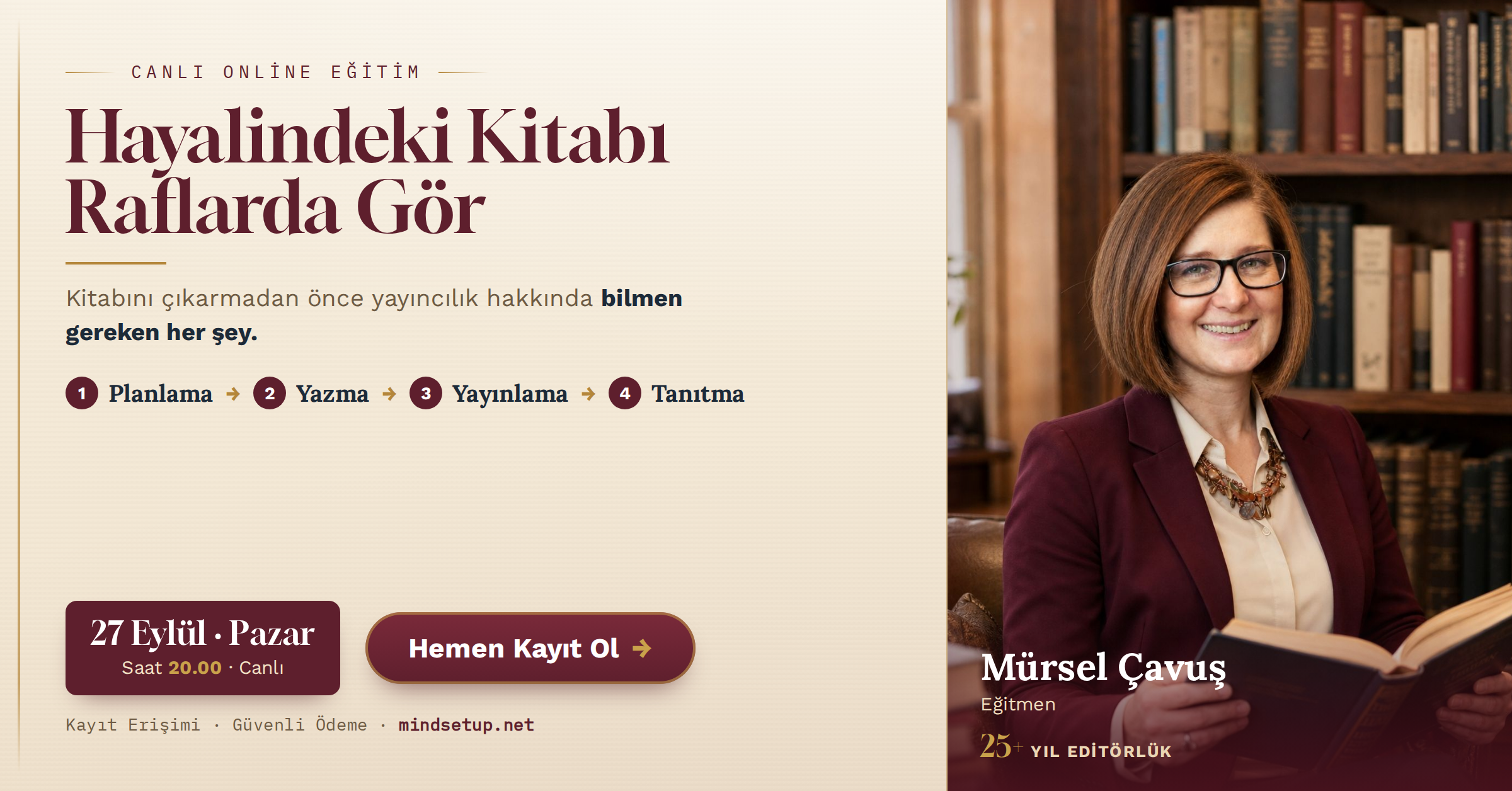 banner_wide Hayalindeki Kitabı Rafta Gör Eğitimi